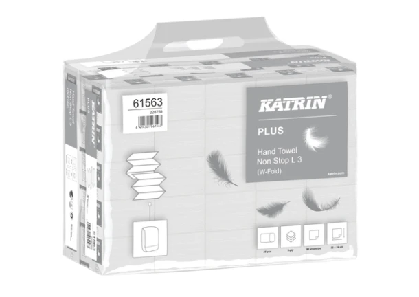 Handdoek Katrin W-Vouw Plus 3 Lgs 24x32cm 90st