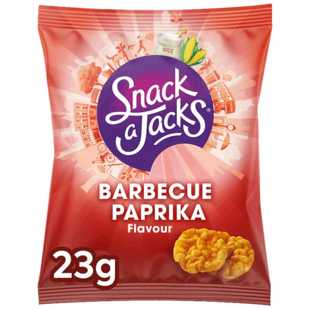 Mini Rijstwafels Snack-A-Jacks Barbeque Paprika