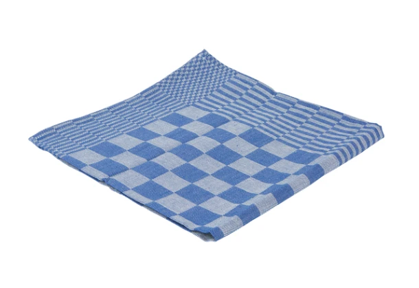 Theedoek Cleaninq blok marine 65x65cm blauw 6 stuks