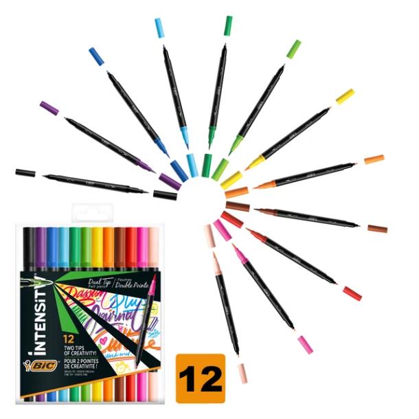 Kleurstift Bic Intensity Dual-Tip Ass