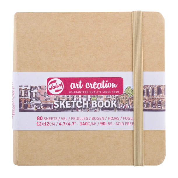 Schetsboek Talens Art Creation 120x120mm Kraft