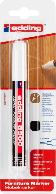 Viltstift edding 8900 meubel rond 1.5-2mm antiek notenhout blister