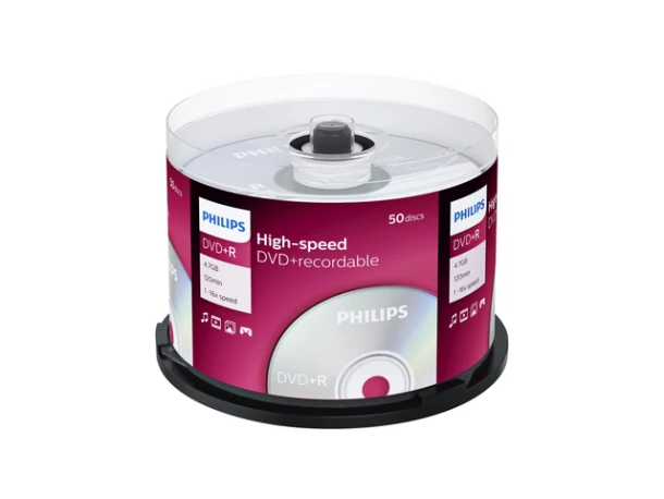 Dvd+R Philips 4.7gb 16x Sp (50)