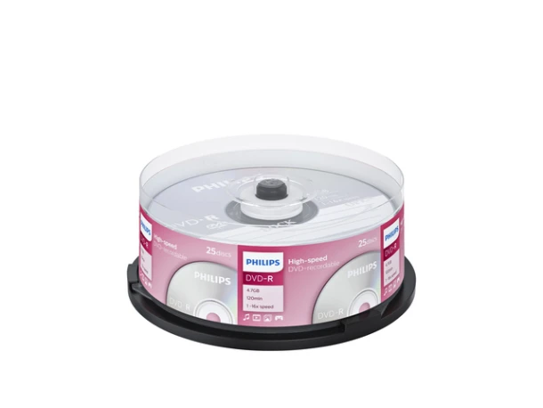DVD-R Philips 4.7GB 16x SP 25 stuks