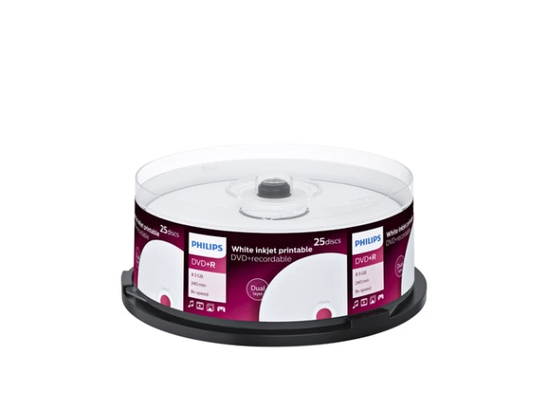 Dvd+R Philips 8.5gb Dl 8x Iw Sp (25)