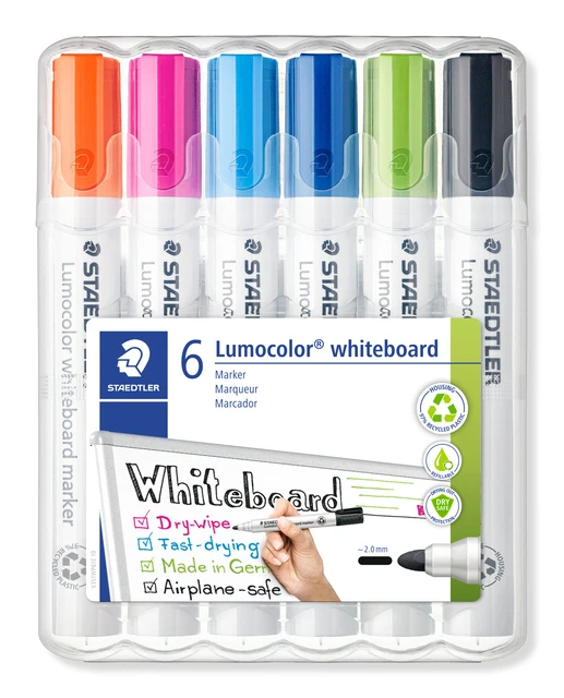 Viltstift Staed Lumocolor 351 Whiteboard 6st Ass