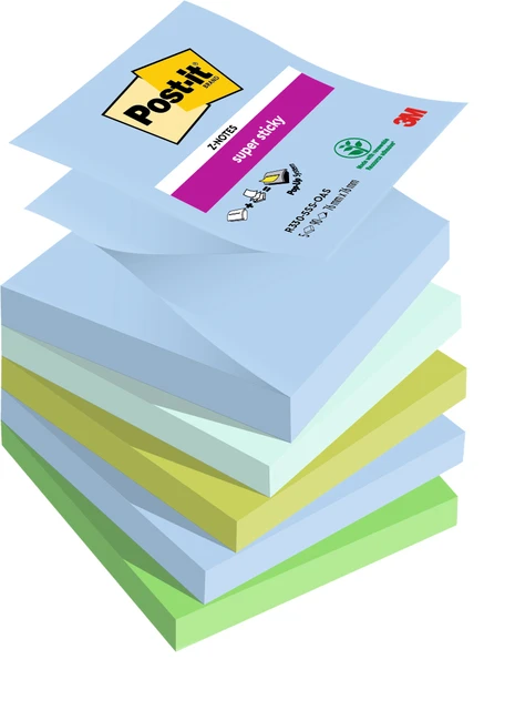 Memoblok 3M Post-it ZNotes R330 Super Sticky 76X76