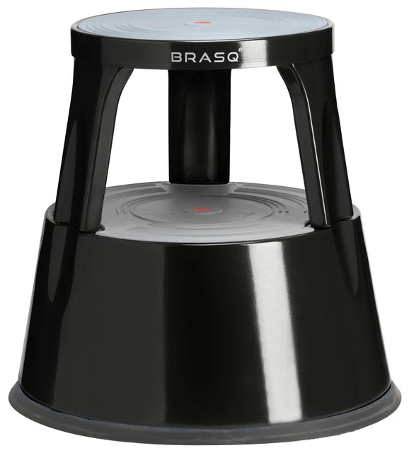 Opstapkruk Brasq 42 Cm Metaal Zwart