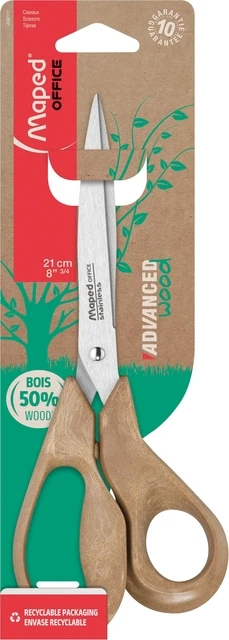Schaar Maped Office Advanced Wood 21cm bruin