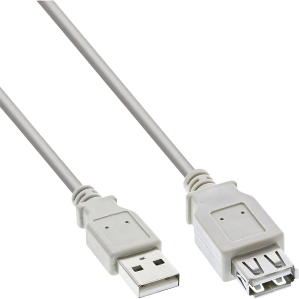 Kabel Inline Ubs 2.0 M-V 3 Meter Grijs