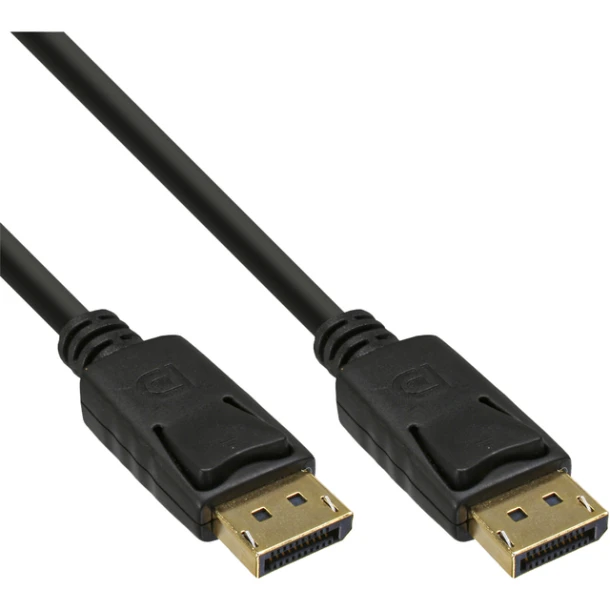 Kabel Inline Displaypt 4k60hz M-M 1.5 Meter Zwart