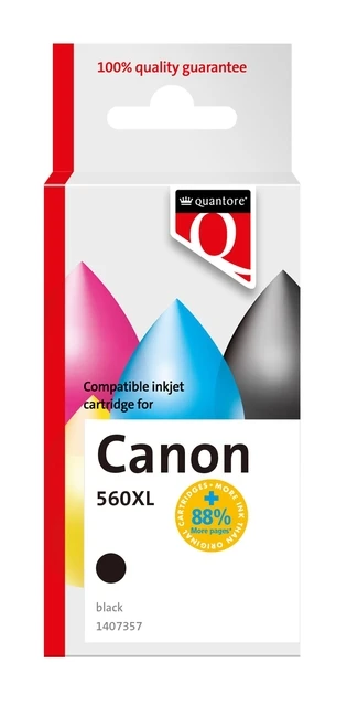 Inktcartridge Quantore tbv Canon PG560XL zwart