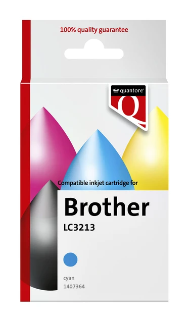 Inktcartridge Quantore tbv Brother LC3213 blauw