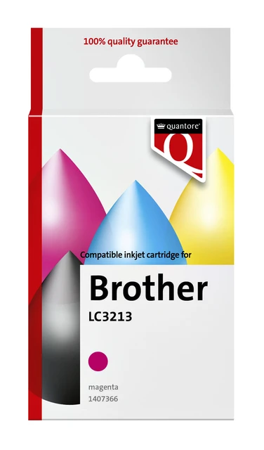 Inktcartridge Quantore tbv Brother LC3213 rood