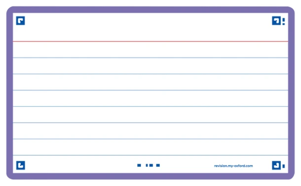 Flashcard Oxford 2.0 75x125mm 80 vel 250gr lijn paars
