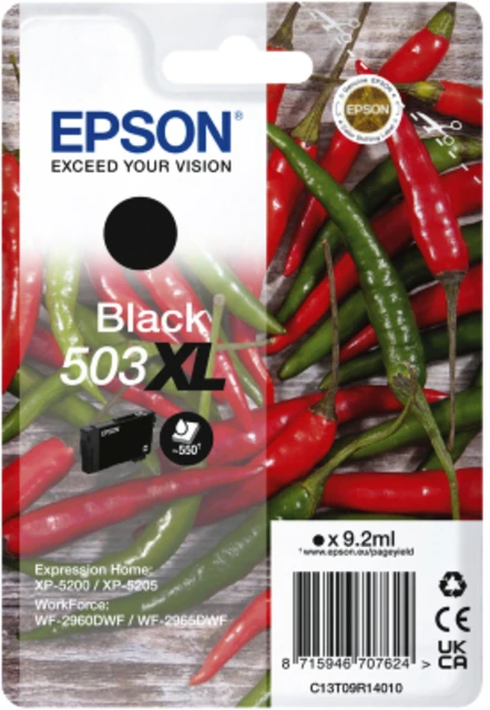 Inktcartridge Epson 503xl T09r14 Zwart
