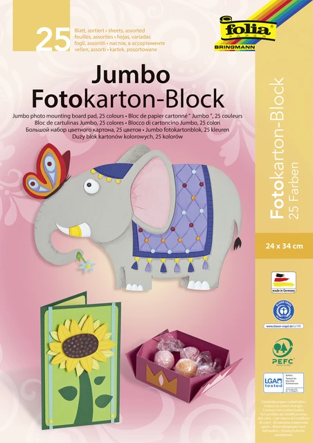 Fotokarton Folia 2zijdig 24x35cm 300gr pak à 25vel
