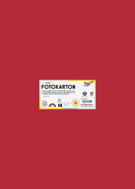 Fotokarton 2zijdig 50x70cm 300gr nr20 rood