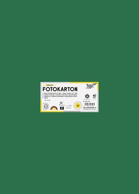 Fotokarton Folia 300gr 50x70cm 58 Dennengroen