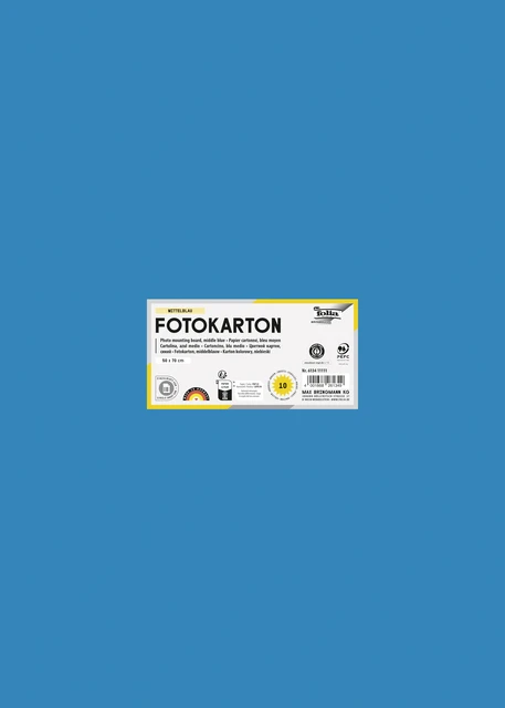 Fotokarton Folia 300gr 50x70cm 34 Middenblauw