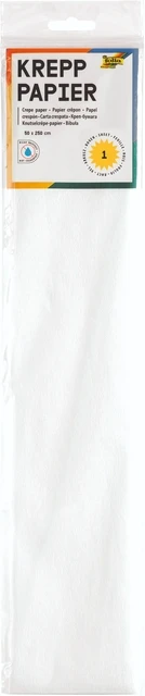 Crêpepapier Folia 50x250cm 10vel 100 wit