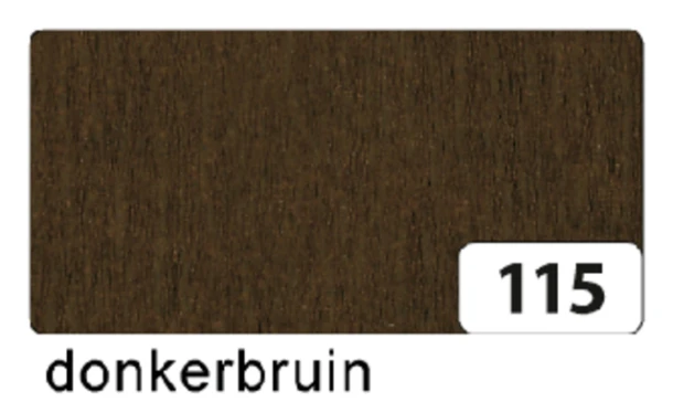 Crepepapier Folia 50x250cm 115 Chocoladebruin