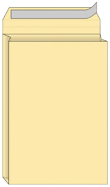 Envelop Quantore monsterzak 262x371x38mm zelfkl. creme 10 stuks