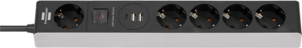 Stekkerdoos Brennenstuhl 5vdig Usb C Power 1.5m Gs