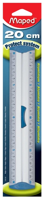 Liniaal Maped Met Handgreep 20cm Aluminium
