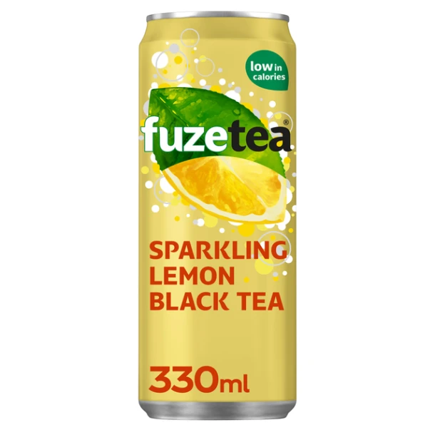 Frisdrank Fuze Tea Black Tea Sparkling Lemon 330ml