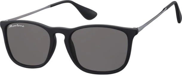 Zonnebril Montana Met Smoke Glas Mtl Zwart