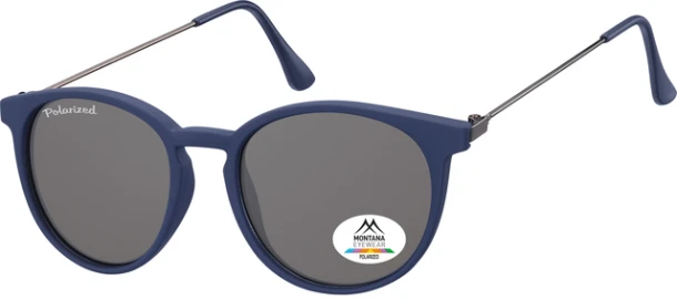 Zonnebril Montana Smoke Polar Rond Glas Mtl Blauw