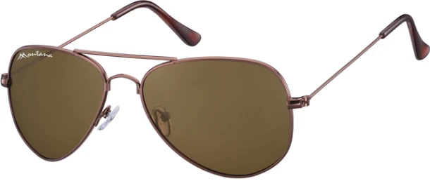 Zonnebril Montana Met Bruin Glas Mtl Koffiekleur
