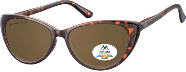 Zonnebril Montana met bruin gepolariseerd glas turtle