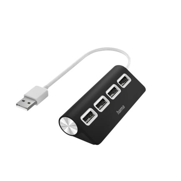 Hub Hama 4-Poorts Usb 2.0 Zwart