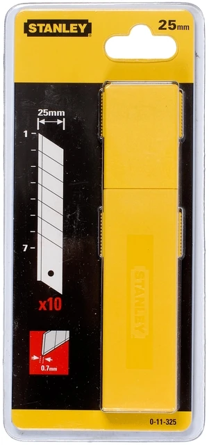 Afbreekmesjes Stanley 25mm 10 Stuks