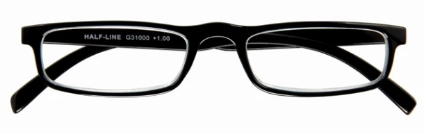 Leesbril I Need You +2.00 dpt Half-line zwart