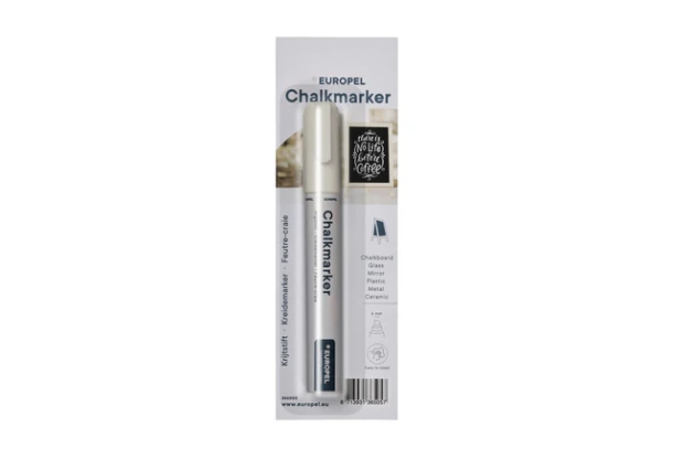 Krijtstift Europel 6mm Wit Blister 1 Stuk