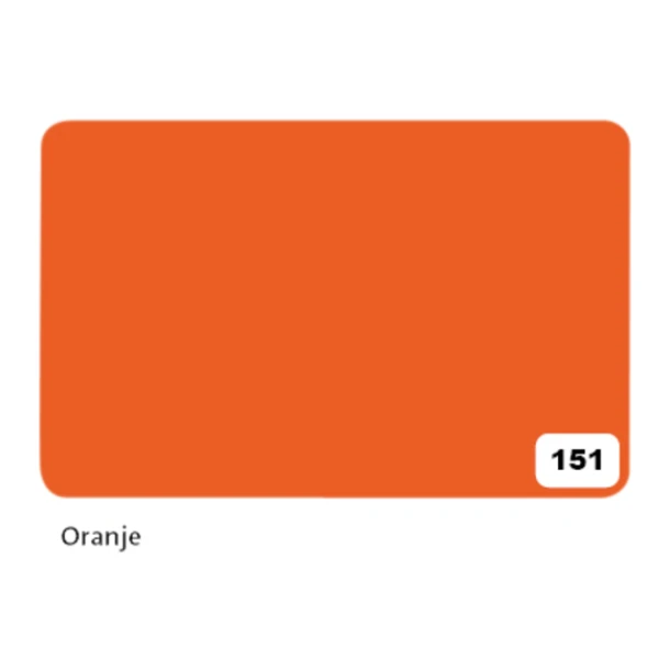 Etalagekarton Folia 1z 48x68cm 380gr Nr151 Oranje