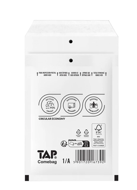 Envelop Tap Comebag Luchtkussen 120x175mm 200st