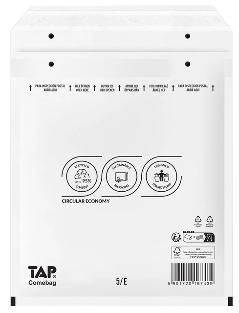 Envelop TAP Comebag luchtkussen nr15 240x275mm 100 stuks
