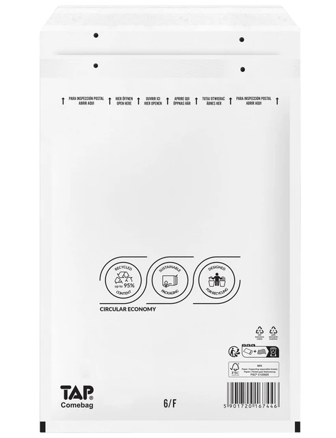 Envelop Tap Comebag Luchtkussen 240x350mm 100st