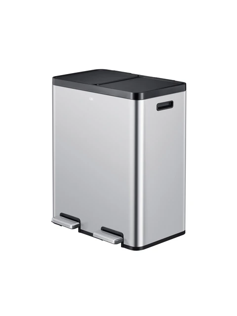 Pedaalemmer Eko Essential Recycler 2x30liter Rvs