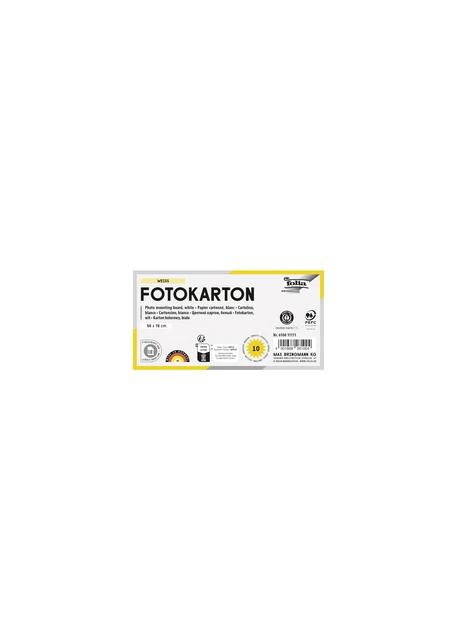 Fotokarton Folia 250gr 50x70cm parelmoer 00 wit