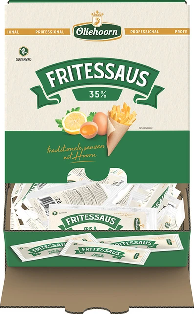 Fritessaus Oliehoorn 35pr Glutenvr Sachet 198x20ml