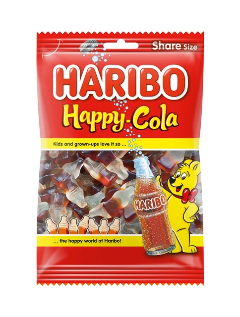 Snoep Haribo Happy Cola Zak 250gr