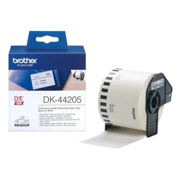 Etiket Brother DK-44205 doorlopend 62mm 1 rol รก 30m wit