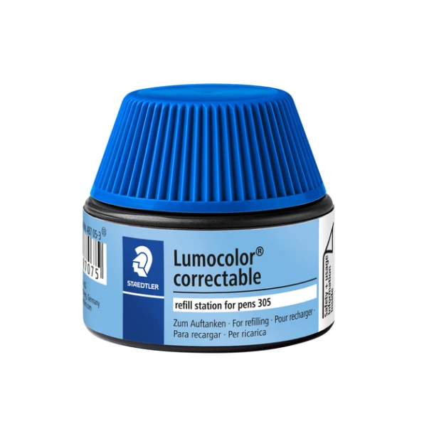 Viltstiftvulling Staedtler Lumocolor 305 NP blauw