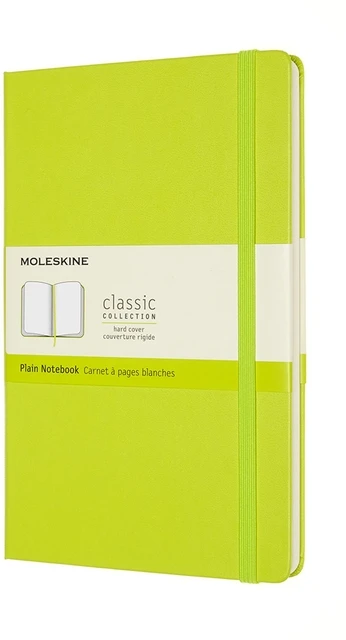 Notitieboek Moleskine large 130x210mm blanco hard cover lemon green