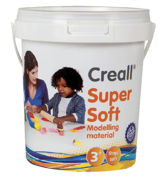 Klei Creall supersoft rood/blauw/groen/geel/wit 45